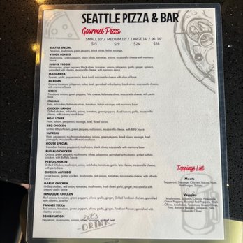 Seattle Pizza and Bar - Menu: 6/19/22 - Pizza Near Me - Seattle, Washington Seattle Pizza and Bar - Menu: 6/19/22 - Pizza Near Me - Seattle, Washington