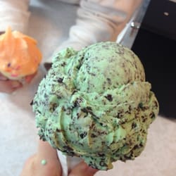Loard's Ice Cream - This is supposed to be a single scoop. It's the size of a softball!