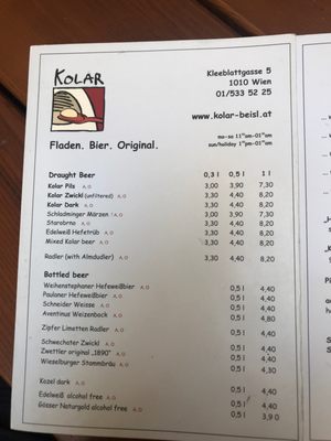 Menu photo 7 Kolar Vienna, 9