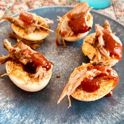Mine Train Smokery - Deviled Eggs w/ Pork