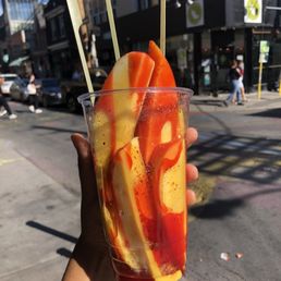 mango with chamoy and tajin