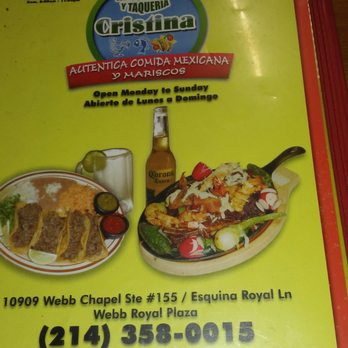Restaurant Y Taquería Cristina - Mexican Near Me - Dallas, Texas Restaurant Y Taquería Cristina - Mexican Near Me - Dallas, Texas
