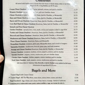 Cooper Diner - a menu for the cooper diner breakfast menu - Diners Near Me - Cooper City, Florida Cooper Diner - a menu for the cooper diner breakfast menu - Diners Near Me - Cooper City, Florida