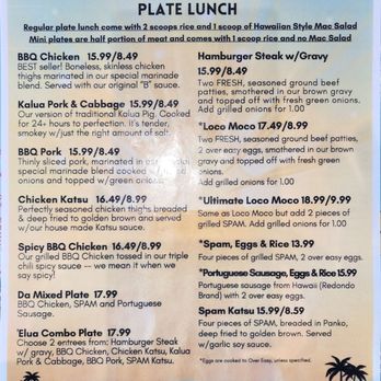 Got Plate Lunch - Menu as of September 2024 - Hawaiian Near Me - Benicia, California Got Plate Lunch - Menu as of September 2024 - Hawaiian Near Me - Benicia, California