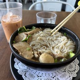 Thai Ice Tea My Little Home Beef Noodles Thai Ice Tea My Little Home Beef Noodles