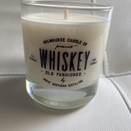 Whiskey old fashioned candle