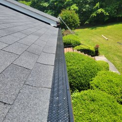 A to Z Gutters - Black leaf guard installation