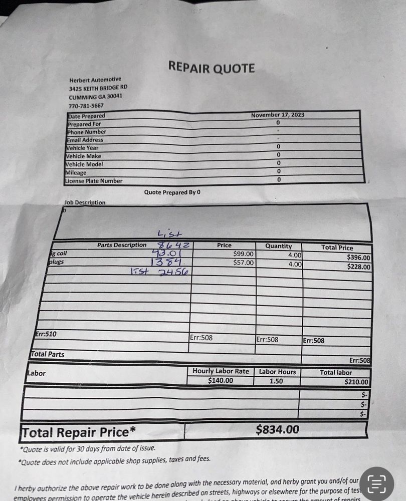 HERBERT AUTOMOTIVE 46 Reviews 3425 Keith Bridge Rd, Cumming