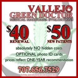 Vallejo 420 Doctor - Mention and show it to front desk to get the deal!