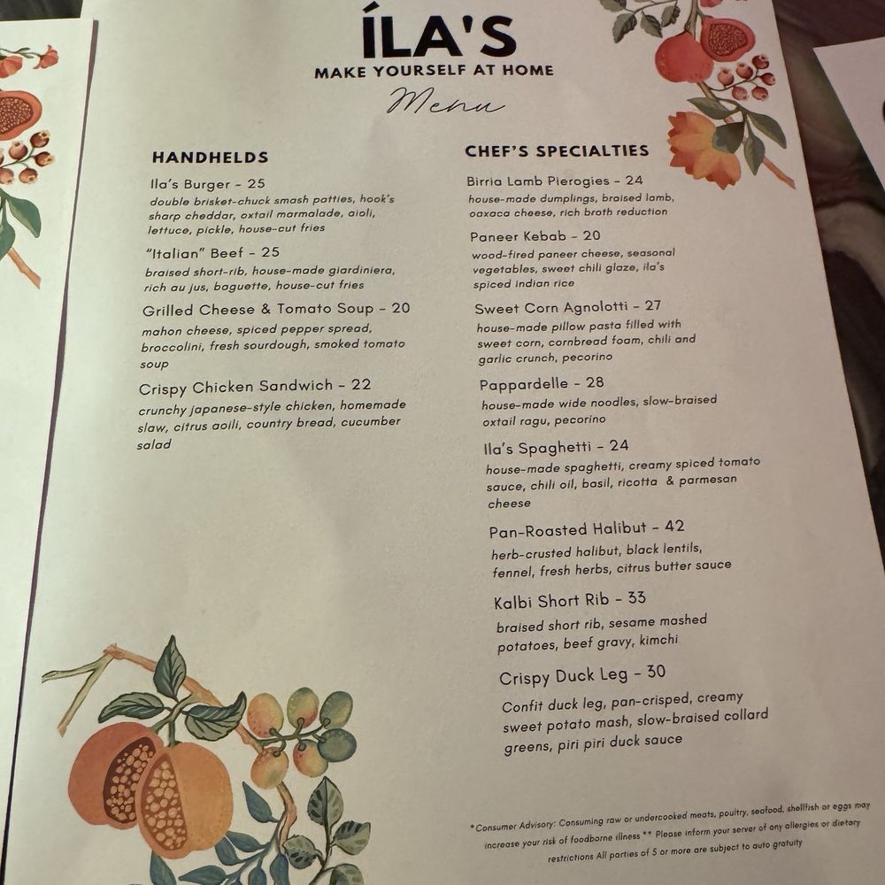 Ila's - Menu - Comfort Food Near Me - Chicago, Illinois Ila's - Menu - Comfort Food Near Me - Chicago, Illinois