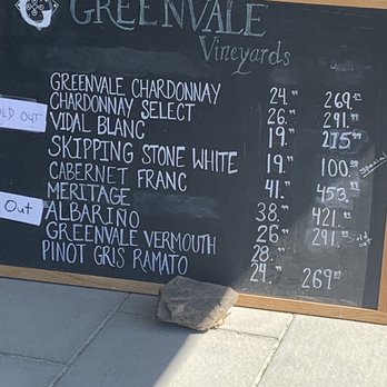 Greenvale Vineyards - Menu - Wineries Near Me - Portsmouth, Rhode Island