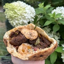 Goldie - FALAFEL SANDWICH WITH HARISSA TEHINA