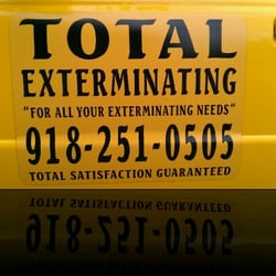 Total Extermination - Total Exterminating "We take the bite out of bugs!"  Call Ole Bill to set up an appointment.