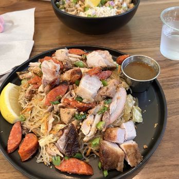 Adoboink - Pancit Special and Sisig Bowl - Filipino Near Me - Roseville, California