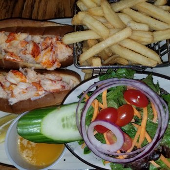 Bonfire Grille - Twin lobster rolls with French fries and veggies. - New American Near Me - Milford, Connecticut Bonfire Grille - Twin lobster rolls with French fries and veggies. - New American Near Me - Milford, Connecticut