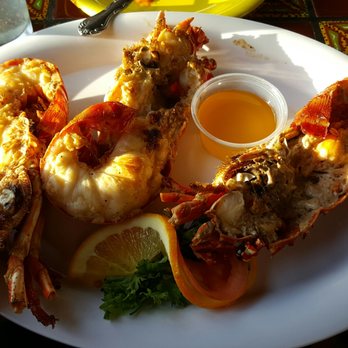 Villa Ortega's - Medium lobster tails with melted butter - Seafood Near Me - Puerto Nuevo, BCN
