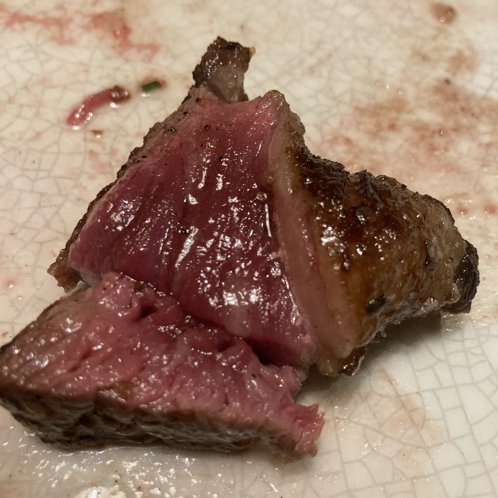 9 Reinas - Wagyu Picanha cooked blue after being ordered medium, in the hopes it would be medium rare then sent back with an un rendered raw fat cap. - Argentine Near Me - Barcelona, B 9 Reinas - Wagyu Picanha cooked blue after being ordered medium, in the hopes it would be medium rare then sent back with an un rendered raw fat cap. - Argentine Near Me - Barcelona, B