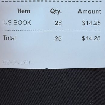 Bookoff - 26 name brand books with a payout of $14.25. What a joke! - Music & DVDs Near Me - Woodland Hills, California Bookoff - 26 name brand books with a payout of $14.25. What a joke! - Music & DVDs Near Me - Woodland Hills, California