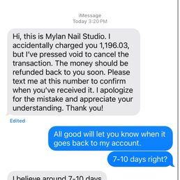 Over charged by $900.