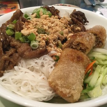 Kim Express - Lemongrass Pork with Spring Roll (9.50) - Vietnamese Near Me - Vancouver, British Columbia Kim Express - Lemongrass Pork with Spring Roll (9.50) - Vietnamese Near Me - Vancouver, British Columbia