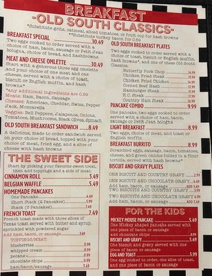 Menu photo 5 Old South Restaurant Russellville, AR