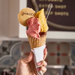 Gelato cone 3 flavors