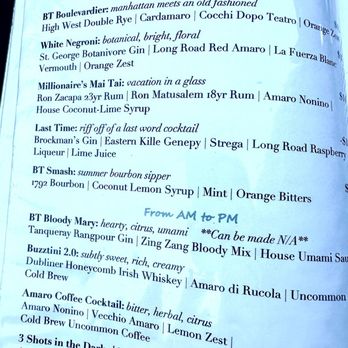 Borrowed Time - 2nd page of cocktails menu - Wine Bars Near Me - Douglas, Michigan
