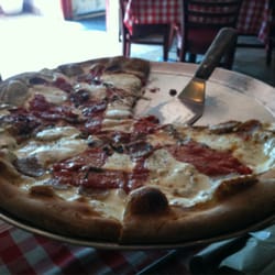 Brooklyn's Pizzeria - Love their pizza here! Large pie with Extra Mozzarella & Sweet Sausage!