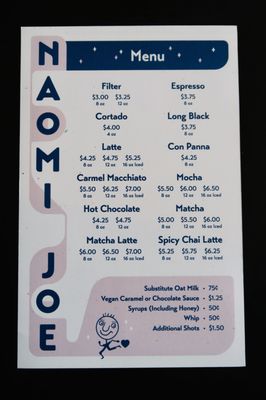 Menu photo 5 Naomi Joe Coffee Tacoma, WA