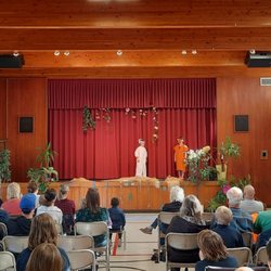 Carmel New Church and School - Enjoying a play put on by the grade 3 and 4 class. Beautiful.