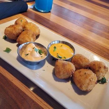 BJ's Restaurant & Brewhouse - Mac n cheese balls - New American Near Me - Live Oak, Texas BJ's Restaurant & Brewhouse - Mac n cheese balls - New American Near Me - Live Oak, Texas