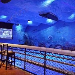 Bass Pro Shops - Bowling alley by the bar.
