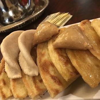 Merguez Restaurant - Almond crescents and briewat. Great dessert goes with mint tea. - Moroccan Near Me - Orlando, Florida Merguez Restaurant - Almond crescents and briewat. Great dessert goes with mint tea. - Moroccan Near Me - Orlando, Florida