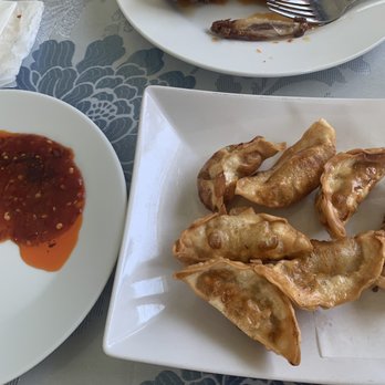 Chang Thai - #3. Fried Potstickers (deep fried chicken potstickers w/ Chili Sauce & Chili Oil $6.95). - Thai Near Me - San Pablo, California Chang Thai - #3. Fried Potstickers (deep fried chicken potstickers w/ Chili Sauce & Chili Oil $6.95). - Thai Near Me - San Pablo, California