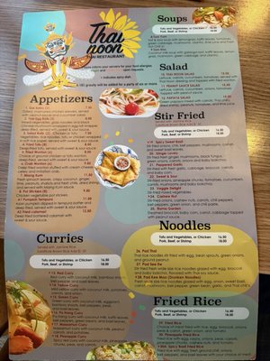 Menu photo 2 Thai Noon Restaurant Portland, OR