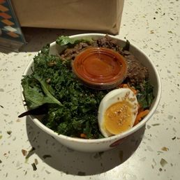 Bulgogi and egg rice bowl