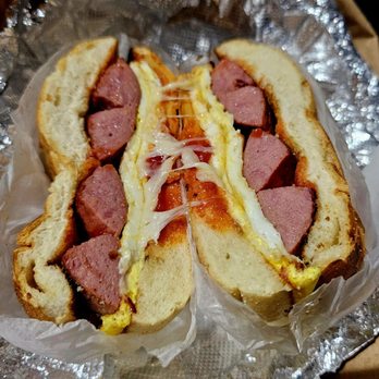 Vessel Deli & Cafe - Turkey Sausage, Egg & Munster Cheese Sandwich - Delis Near Me - New York, New York Vessel Deli & Cafe - Turkey Sausage, Egg & Munster Cheese Sandwich - Delis Near Me - New York, New York