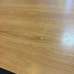 Tables are sticky and dirty