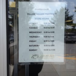 Village Square Pharmacy - Hours of operation