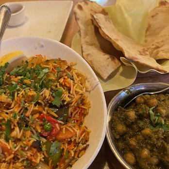 Taj Grill - Yummy veg biryani, saag chana, and vegan roti - Indian Near Me - Vallejo, California Taj Grill - Yummy veg biryani, saag chana, and vegan roti - Indian Near Me - Vallejo, California