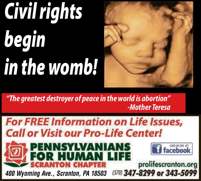 Pennsylvanians for Human Life Scranton Chapter - social services organization in Scranton, PA