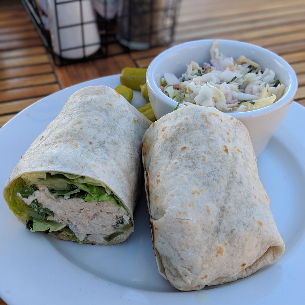 Sandpiper Grill - Tuna Wrap and Mango Salsa - American Near Me - Santa Barbara, California Sandpiper Grill - Tuna Wrap and Mango Salsa - American Near Me - Santa Barbara, California