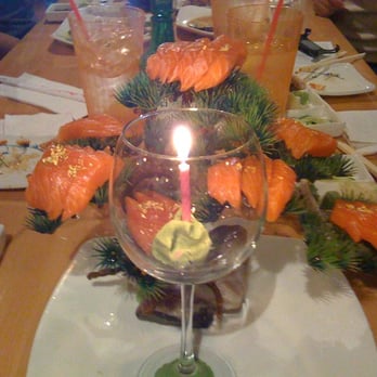 Sushi Asahi - salmon sashimi tree - Sushi Bars Near Me - Riverside, California