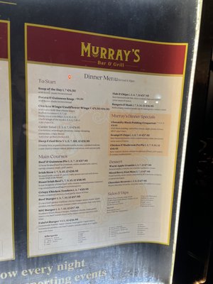 Menu photo 5 Murrays Bar Dublin, D