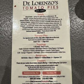 DE LORENZO’S TOMATO PIES - Updated July 2024 - 390 Photos & 649 Reviews - 2350 US Hwy 33