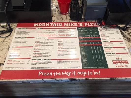 Menu photo 3 Mountain Mike's Pizza Sacramento, CA Menu photo 3 Mountain Mike's Pizza Sacramento, CA