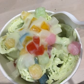 ICICLES - Bravacado with all possible jelly n popping boba toppings with a generous dulop of condensed milk - Ice Cream & Frozen Yogurt Near Me - Cupertino, California