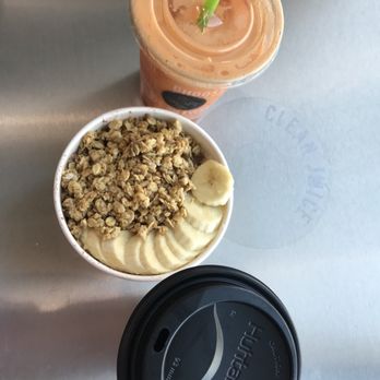 Clean Juice - The Immunity One, The Nutty One, Coffee w/ Almond Milk - Juice Bars & Smoothies Near Me - Wilmington, North Carolina