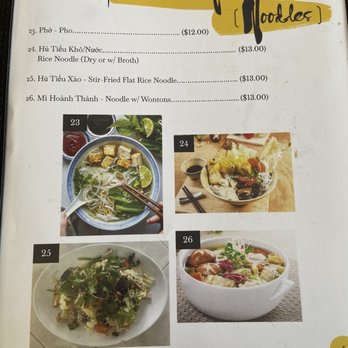 Thuong An Lac - Menu (pho) - Vegan Near Me - Honolulu, Hawaii