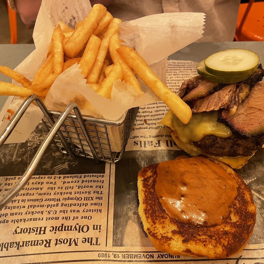 Smoke and Dough - House Special Briskett Burger - Barbeque Near Me - Miami, Florida Smoke and Dough - House Special Briskett Burger - Barbeque Near Me - Miami, Florida